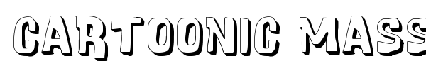 Cartoonic Massive font preview